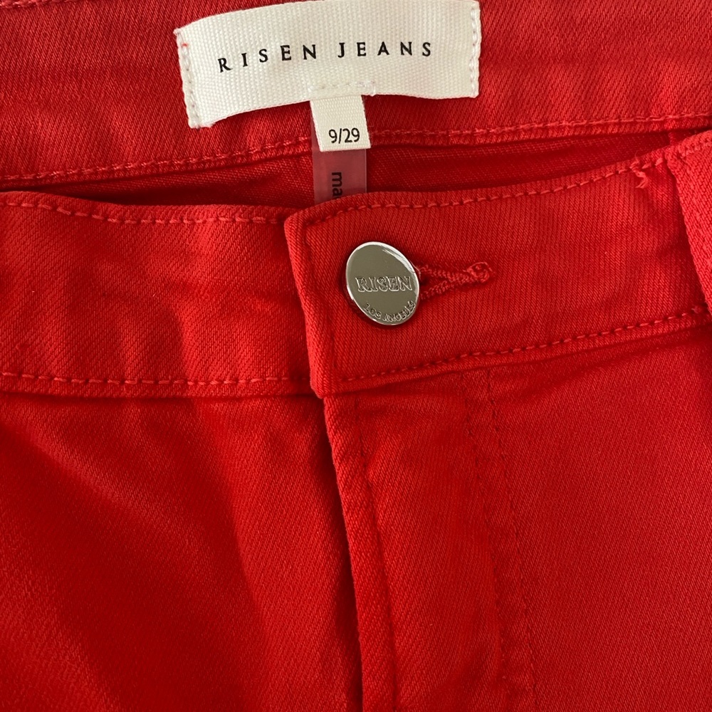 Risen Jeans Red Flare